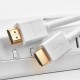 Greenconnect Кабель 1.5m HDMI версия 2.0 HDR 4:2:2, Ultra HD, 4K 60 fps 60Hz/5K*30Hz, 3D, AUDIO, 18.0 Гбит/с, 28/28 AWG, OD7.3mm, тройной экран, белый, GCR-HM761-1.5m