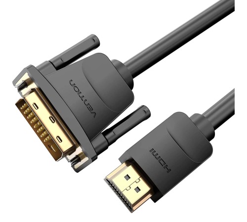 Кабель Vention HDMI 19M/DVI-D Dual link 25M - 2 м.