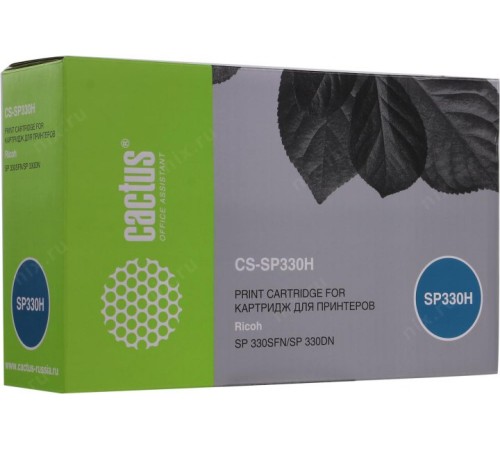 -/ Картридж лазерный Cactus CS-SP330H 408281 черный (7000стр.) для Ricoh Aficio SP 330DN/330SFN/330SN