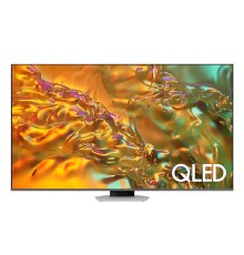 Телевизор ЖК 75" Samsung/ 75", QLED, Ultra HD, Tizen Smart TV,Wi-Fi, Voice, HDR10+, DVB-T2/C/S2, 2.2 CH, 40W, OTS, FreeSync Premium Pro, 4HDMI, 2USB, SILVER 2024
