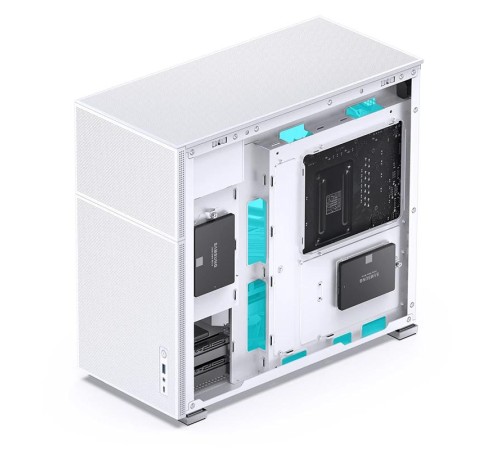 Корпус без блока питания/ Case JONSBO D41 MESH, Midi-Tower, TG, no fan, 1xUSB-A 3.2 + 1xUSB-C 3.2, ATX, mATX White