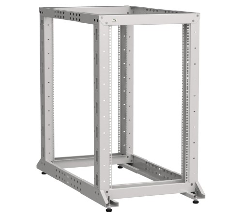 ITK LINEA F Стойка 2-рамная 33U 600х600-1000мм серая