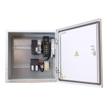Уличный коммутатор OSNOVO OS-44T1(SW-60812/I) Уличный коммутатор с термостабилизацией на базе уличной станции OSNOVO OS-44T1. Порты: 6 x FE (10/100Base-T) с PoE (до 30W) + 2 x FE (10/100Base-T) с PoE (до 60W) + 1 x GE (
