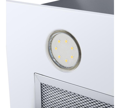 Вытяжка/ Кухонная вытяжка MAUNFELD Crosby Power 50 белый, полновстраиваемая, 1050 м3/ч, 3 скорости, механическое управление, уровень шума 51.8 дБ, цвет белый