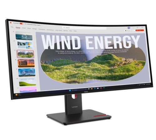 Монитор Lenovo ThinkVision T34WD-40 34" 21:9 WQHD (3440x1440) VA, AG, Curved, 4ms, 300N, 1xHDMI 2.1, 1xDP 1.4 (HBR2), 1xUSB-C (DP 1.4 Alt Mode HBR2), 1xRJ45, 3xUSB-A 3.2 Gen 1, LTPS, 1Y ( analog T34w-30 )