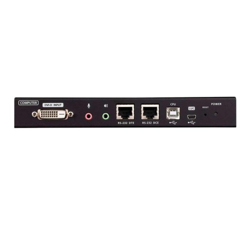 Удлинитель, KVM+DVI, управление по IP, Rackmount/Desktop, 10/100 Base-T, с KVM-шнурами PS2 1х1.2м.;USB 1x1.2м., TCP/IP, (Virtual Media;WIN98SE/ME/2000/XP/FREE-BSD/LINUX 7.0 или выше;1600x1200 60Hz;)/ 1-Local/Remote Share Access Single Port DVI KVM over IP