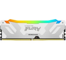 Память оперативная/ Kingston 16GB 6800MT/s DDR5 CL36 DIMM FURY Renegade RGB White XMP