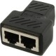 Разветвитель/ Разветвитель RJ-45 8P8C (F)<-->2 x 8P8C (F) ,FTP, ABS пластик, кат. 5eVCOM <CT252S>