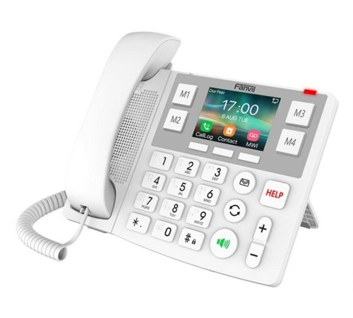 IP-телефон Fanvil Care Series IP Phone3.5" 320 x 240-pixel color display2 SIP Line4 Quick KeyBig ButtonWIFI 2.4GHz & 5GHzHAC HandsetG.722, OpusSOS ButtonDesktop Stand/Wall Mountable(optional)