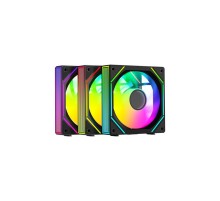 Вентилятор для корпуса Ocypus Gamma F12 UNI BK ARGB REVERSE BLADE 3 IN 1, 3x120x120x25mm, 4-PIN PWM, 800-1800 RPM, 31 DBA MAX, HYDRO BEARING