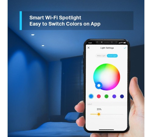 Умная Wi-Fi лампа/ Smart Wi-Fi Spotlight, Multicolor