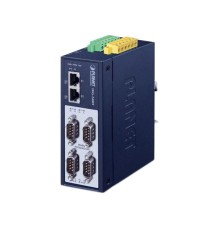 медиаконвертер/ PLANET IMG-2400T IP40 Industrial 4-Port RS232/RS422/RS485 Modbus Gateway (2 x 10/100BASE-TX, -40~75 degrees C, 15KV isolation, dual 12~48V DC, 2xDI + 2xDO, Modbus RTU/ASCII, Master/Slave )
