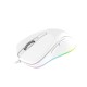 Мышь игровая проводная Dareu EM908 White (белый), DPI 600-10000, подсветка RGB, USB кабель 1,8м, размер 122.36x66.79x39.83мм (Мятая упаковка)
