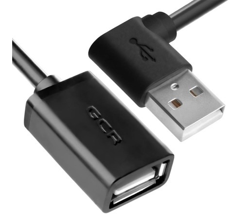 GCR Удлинитель 0.15m USB AM угловой/AF, черный, 28/28 AWG, морозостойкий, GCR-AUEC6M-0.15m GCR Удлинитель 0.15m USB AM угловой/AF, черный, 28/28 AWG, морозостойкий, GCR-AUEC6M-0.15m