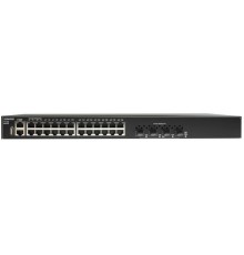 Коммутатор/ SW-24G4X-L3ST Управляемый стекируемый L3 коммутатор Gigabit Ethernet на 24xRJ45 + 4x10G SFP+ Uplink. Порты: 24 x GE (10/100/1000Base-T) + 4 x 1G/10G SFP+ Uplink, консольный порт, порт управления. Встроенная грозозащита 10kV на порт. Питание: A