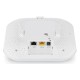Точка доступа Точка доступа Zyxel NebulaFlex Pro WAX610D, WiFi 6, 802.11a/b/g/n/ac/ax (2,4 и 5 ГГц), MU-MIMO, антенны 4x4 с двойной диаграммой, до 575+2400 Мбит/с, 1xLAN 2.5GE, 1xLAN GE, PoE, защита от 4G/5G