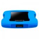 Внешний жесткий диск/ Portable HDD 2TB ADATA HD330 (Blue), Silicone, USB 3.2 Gen1, 133x89x16mm, 190g /3 года/