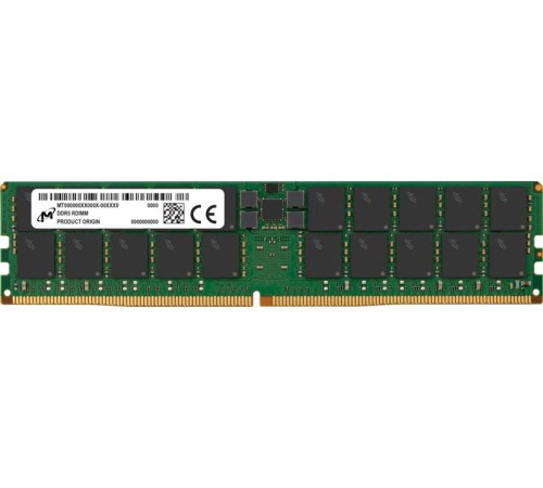 Оперативная память Micron DDR5 RDIMM 128GB 2Rx4 5600 MHz ECC Registered MTC40F2047S1RC56BB1, 1 year, OEM