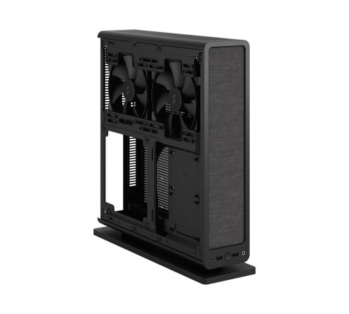 Корпус без блока питания/ Case Fractal Design Ridge, 2x140mm, 2xUSB-A 3.2 + 1xUSB 3.2 Type-C, SFX PSU Support, mITX Black