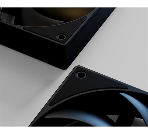 Вентилятор для корпуса ID-COOLING AF-125-K 120x120x25мм (60шт./кор, PWM, резиновые углы, черный, 500-2000об/мин)  BOX