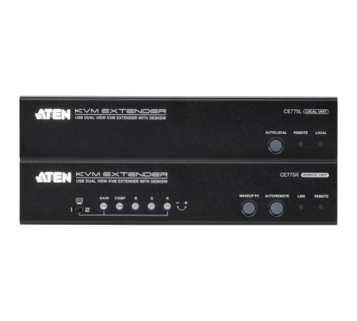KVM-удлинитель USB Dual View c deskeview/ USB DUAL VIEW KVM EXTENDER WITH DESKEW