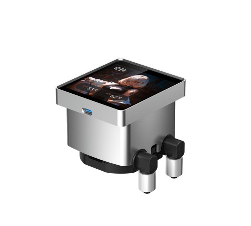 Система охлаждения/ Water Cooling System PCCooler DT360 ARGB Display WH (300W, 360mm, LED temp., White, ARGB/ Fans: 3x120mm, 83.83CFM, 3000RPM/ Pump height 62mm, 15dBA, 2600RPM, Rad thickness 27mm/ S: 1851, 1700, 1200, 115X, AM5, AM4)