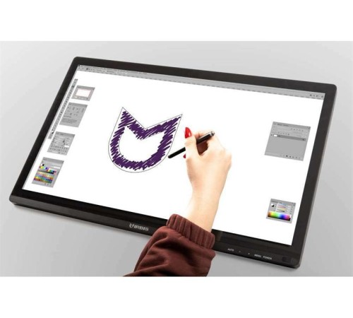 Монитор IRBIS SMARTVIEW 27'' LED Monitor Touch 1920x1080, 16:9, IPS, 250 cd/m2, 1000:1, 3ms, 178°/178°, VGA, HDMI, DP, USB, Audio output, 75Hz, Tilt, Height, Swivel, Pivo (незначительное повреждение коробки)