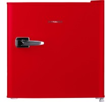 Холодильник/ Компактный холодильник, высота 50 см, 50 л, цвет красный, ретро стиль