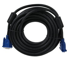 Кабель/ Кабель монитор-SVGA card (15M-15M) 10м 2 фильтра VCOM <VVG6448-10M>