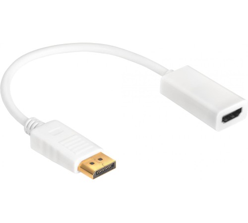 Greenconnect Переходник 0.10m Active DisplayPort/HDMI v1.2/v1.4 20M/19F белый GCR-ADP2MHDW Greenconnect Переходник 0.10m Active DisplayPort/HDMI v1.2/v1.4 20M/19F белый GCR-ADP2MHDW