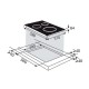 Варочная поверхность Brandt Brandt induction hob, 4 cooking zones, 14 power levels, residual heat display, timer, Ultraboost, black color