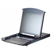 КВМ переключатель ATEN 1L/1R 16p C5 D.Rail LCD KVM over IP SW