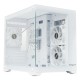 Корпус без блока питания/ Case HSPD F330, Panoramic Mini-tower, White, TG, 0.5 SPCC, 3x120mm ARGB (FN027) mATX, mITX 160/400/200mm 1x2.5", 2x3.5", 4xPCI 1xUSB-C 3.0, 2xUSB-A1.0 428x280x375mm