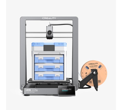 3D принтер Creality Ender-3 V3 Plus, размер печати 300x300x330mm, FDM, PLA/TPU(95A)/PETG/ABS/PLA-CF/PETG-CF/CR-carbon, max 600 мм/с., Enternet, USB, WiFi, Creality cloud APP, 350Вт (набор для сборки) (Мятая упаковка) 3D принтер Creality Ender-3 V3 Plus, размер печати 300x300x330mm, FDM, PLA/TPU(95A)/PETG/ABS/PLA-CF/PETG-CF/CR-carbon, max 600 мм/с., Enternet, USB, WiFi, Creality cloud APP, 350Вт (набор для сборки) (Мятая упаковка)