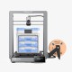 3D принтер Creality Ender-3 V3 Plus, размер печати 300x300x330mm, FDM, PLA/TPU(95A)/PETG/ABS/PLA-CF/PETG-CF/CR-carbon, max 600 мм/с., Enternet, USB, WiFi, Creality cloud APP, 350Вт (набор для сборки) (Мятая упаковка)