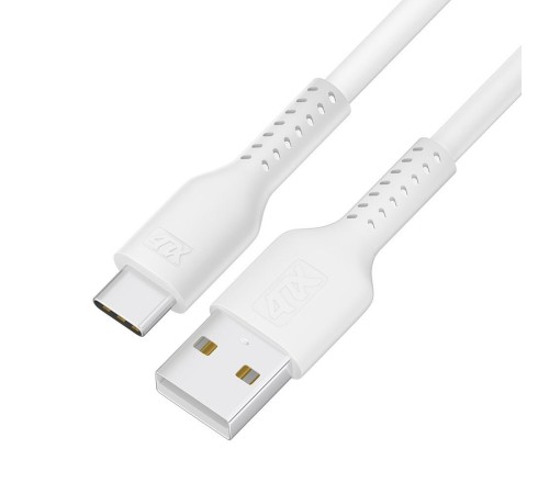 Кабель 0.5m TypeC, QC, белый, белый ПВХ Кабель 0.5m TypeC, QC, белый, белый ПВХ