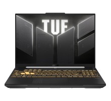 Ноутбук/ ASUS TUF F16 FX607VU-RL061 16"(1920x1200 (матовый, 144Hz) IPS)/Intel Core 5 210H(2.2Ghz)/16384Mb/512PCISSDGb/noDVD/Ext:nVidia GeForce RTX4050(6144Mb)/Cam/BT/WiFi/56WHr/war 1y/2.2kg/Mecha Gray/DOS
