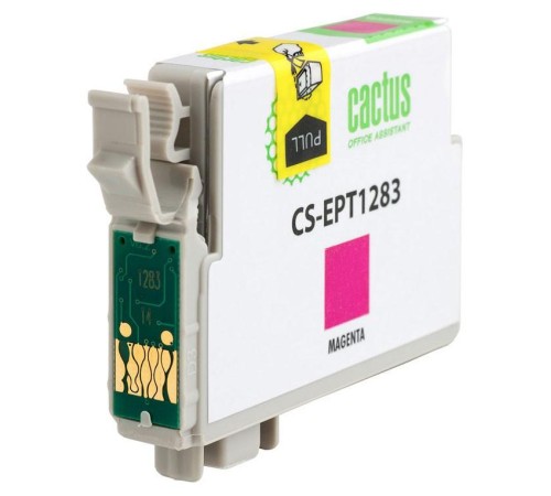 -/ Картридж струйный Cactus CS-EPT1283 T1283 пурпурный (7мл) для Epson Stylus S22/S125/SX420/SX425/Offi