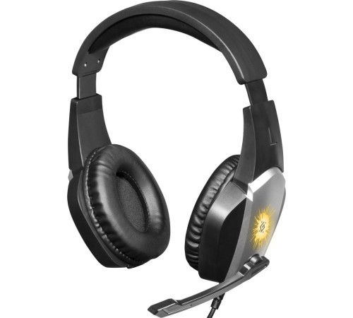 Defender Игровая гарнитура X-Skull черный+серый, провод 2.1 м