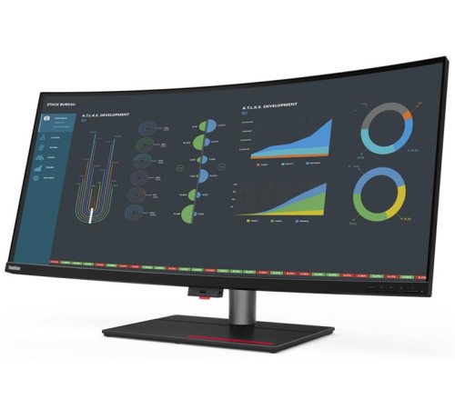Монитор Lenovo ThinkVision P40w-20 39.7" 21:9 UHD (5120x2160) IPS, AG, Curved, 4ms, 300N, 2xThunderblot 4, 1xHDMI 2.0, 1xDP 1.4, 1xEthernet(RJ45), USB HUB (5xUSB 3.2 Gen 1), 99% sRGB, 98% DCI-P3, LTPS,1YR