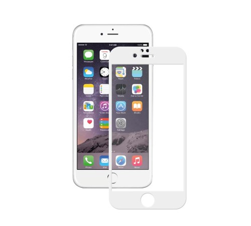 стекло 3D для Apple iPhone 6/6S Plus, 0.3 мм, белое, Deppa (Вскрытая упаковка) стекло 3D для Apple iPhone 6/6S Plus, 0.3 мм, белое, Deppa (Вскрытая упаковка)