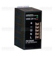 Промышленный блок питания OSNOVO PS-12024/I Промышленный блок питания. DC12V, 2A (24W). Диапазон входных напряжений: AC195-265V. КПД: 80%. Защита от короткого замыкания, перенапряжения и перегрузки. Конвекционное охлаждение. М