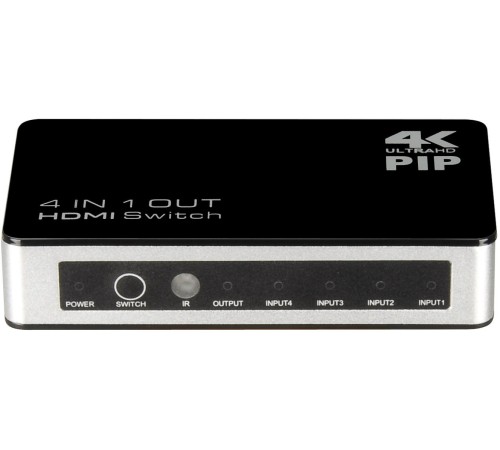Greenconnect Переключатель 4->1 HDMI 4K/30HZ, PIP(картинка в картинке) , пульт ДУ, БП серия Greenline GL-v401P Greenconnect Переключатель 4->1 HDMI 4K/30HZ, PIP(картинка в картинке) , пульт ДУ, БП серия Greenline GL-v401P