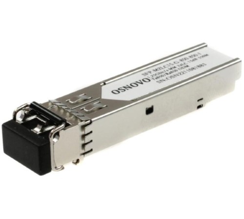 Трансивер/ OSNOVO Оптический SFP Модуль. Два волокна Multi Mode. Скорость: до 1,25 Гбит/c. Тип разъема: 2LC.