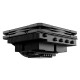 Кулер для процессора ID-COOLING IS-55 BLACK LGA1700/1200/115X/AM5/AM4 низкопрофильный высота 55mm (18шт/кор, TDP 125W, PWM, 5 тепл.трубок + медная база, FAN 120mm, черный) BOX