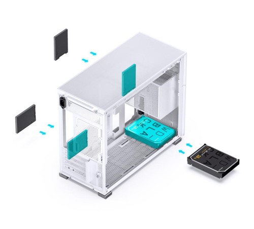 Корпус без блока питания/ Case JONSBO D31 MESH, Mini-Tower, TG, no fan, 1xUSB-A 3.2 + 1xUSB-C 3.2, mATX, mDTX, mITX White Корпус без блока питания/ Case JONSBO D31 MESH, Mini-Tower, TG, no fan, 1xUSB-A 3.2 + 1xUSB-C 3.2, mATX, mDTX, mITX White