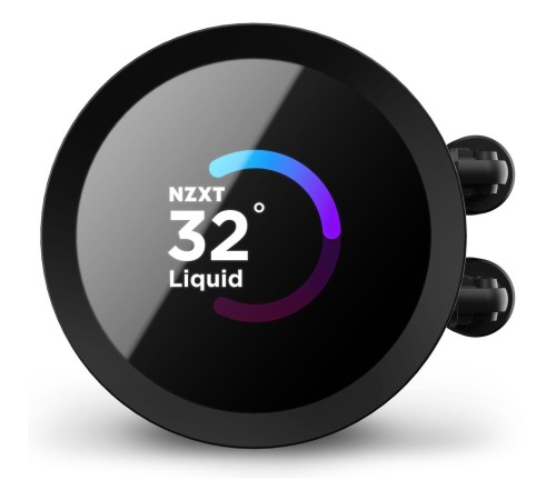 Система жидкостного охлаждения для ПК/ Water Cooling System NZXT Kraken 240 (250W, 240mm, LED temp., Black/ Fans: 2x120mm, 78.02CFM, 30.6dBA, 1800RPM/ Pump height 55.97mm, 2800RPM, Rad thickness 30mm/ S: 1851, 1700, 1200, 115X, AM5, AM4) Система жидкостного охлаждения для ПК/ Water Cooling System NZXT Kraken 240 (250W, 240mm, LED temp., Black/ Fans: 2x120mm, 78.02CFM, 30.6dBA, 1800RPM/ Pump height 55.97mm, 2800RPM, Rad thickness 30mm/ S: 1851, 1700, 1200, 115X, AM5, AM4)