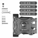 Кронштейн ONKRON/ 32-65" макс. 400*400, 2 колена, наклон -5º+8º, поворот 180º макс, от стены 55-500мм, черный