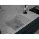 Кухонная мойка GRANFEST URBAN 668L gray 1-чаша+крыло 680*490мм, монтаж: врезной, материал: кварц, цвет: серый