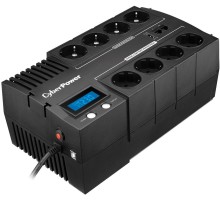 ИБП CyberPower BR700ELCD, Line-Interactive, 700VA/420W, 8 Schuko розеток, USB&USB Charger, RJ11/RJ45, LCD дисплей, Black, 0.23х0.33х0.2м., 6.2кг./ UPS Line-Interactive CyberPower BR700ELCD 700VA/420W LCD USB/RJ11/45 (4+4 EURO)